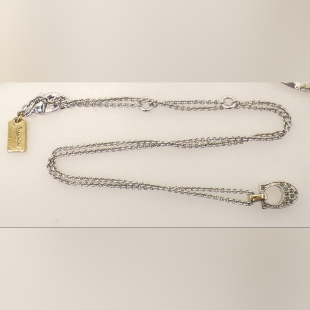 Coach Signatue C Silver Tone Necklace